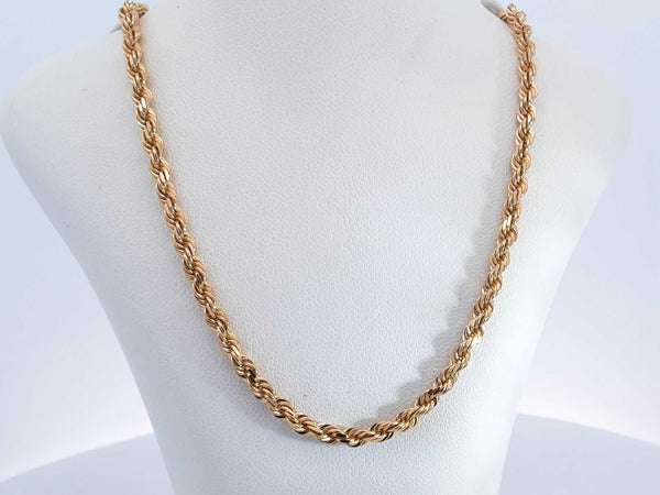 10k Yellow Gold 16.5 Grams Rope Chain 24 In Aa0625przsa