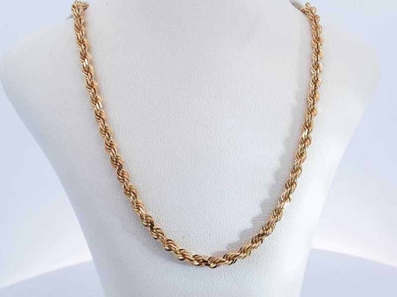 10k Yellow Gold 16.5 Grams Rope Chain 24 In Aa0625przsa
