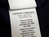 Gianni Versace Silver Baroque Collar Blue Polo Shirt Size Italian M Do0226erde