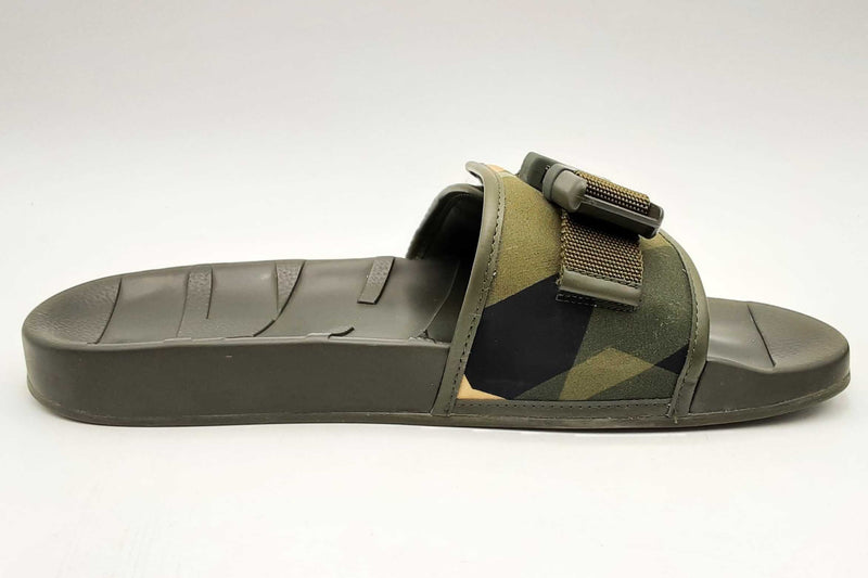 Jimmy Choo Camo Print Nylon Slides With Belt Detail Size 41 Eb1024pxsa