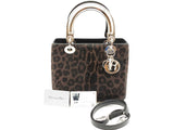 Christian Dior Lady Dior Leopard Print Pony Hair Handbag Sd0126ozxzde
