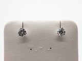 1.05 Cttw Lab Grown Diamonds 14k Wg 0.81g Screw Back Stud Earrings Do0726orxde