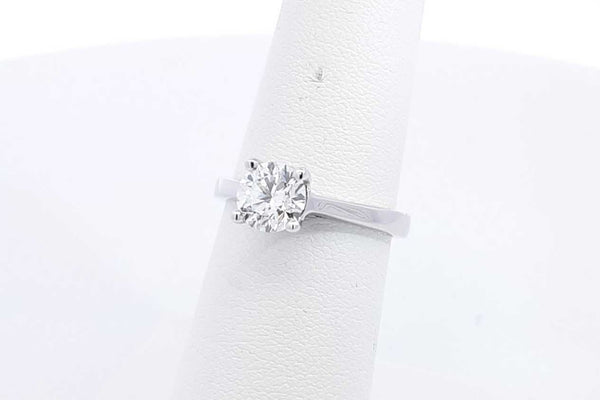 Approx. 1.01ctw Lab Grown Diamond Ring 10k White Gold 2.9 Grams Sz 6 Eb1224osrsa