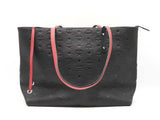 Mcm Klara Shopper Tote In Logo-embossed Black Leather Fw0925wwxdu