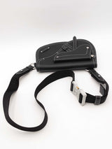 Christian Dior Black Leather Saddle Bag Eb0426erxsa