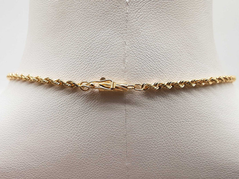 14k Yellow Gold 6.2g Rope Chain 16 In Do0824ooxde