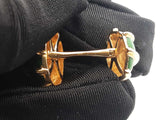 Tiffany & Co. Schlumberger Olive Cuff Links In 18k Gold 15.2 Gram Fw008826llxzdu