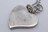 Gucci Interlocking G Red Enamel Heart Bracelet 925 3.5 Grams 8 Inch Eb0626crdu