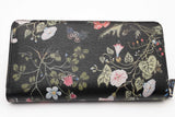 Gucci Flora Knight Floral Print Leather Zip Around Wallet Eb0526lcrsa