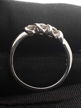 0.30 Cttw Diamond & 14k White Gold Anniversary Ring 3.9g Size 7.25 Fw0326ocrdu