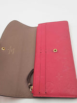 Louis Vuitton Monogram Pink Empriente Leather Emilie Wallet Eb0626olxdu