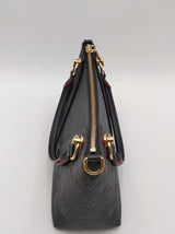 Louis Vuitton Monogram Empreinte Dark Blue Leather V Tote Bag Eb1026irxsa