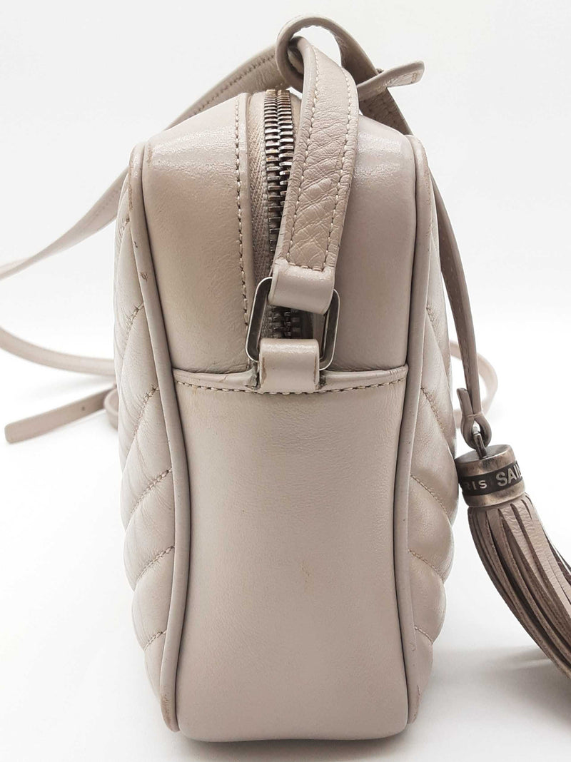 Yves Saint Laurent Ysl Lou Gray Chevron Quilted Crossbody Camera Bag Do0925pxzde