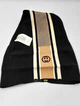 Gucci Interlocking G Stripe Beanie Size Small Eb0924lxzdu