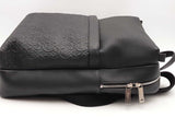 Salvatore Ferragamo Embossed Gancini Black Leather Backpack Eb1225irxsa