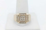 0.93cttw Diamond Ring In 10k Yellow Gold 5.5 Grams Size 11.5 Eb0926pxzsa