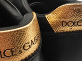 Dolce & Gabbana Dg Sacred Heart Black Leather Shoes Size Uk 10 Do0925lxzde