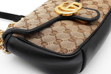 Gucci Diagonal Quilted Gg Monogram Canvas Marmont Shoulder Bag Eb0526irxde