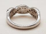 0.85 Cttw Lab Grown Diamonds 0.925 Silver 4.8g Ring Size 6.75 Do0525lxzde