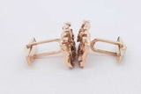 14k Yellow Gold Nugget Cuff Links 15.9 Grams Eb0726erxsa