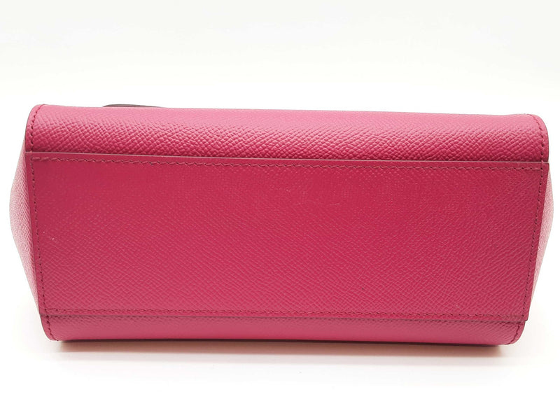 Dolce & Gabbana Sicily Fuschia Pink Saffiano Leather Crossbody Bag Do0425irxde