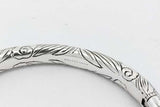 Gucci Anger Forrest Wolf Head Hinged Cuff Sterling Bracelet 73.3g Eb0526orxsa