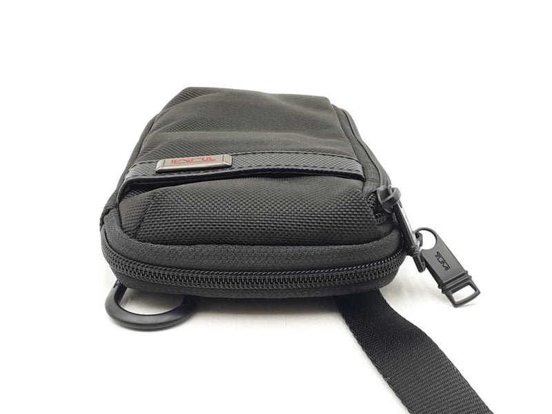 Tumi Alpha Small Crossbody Pouch In Black Ballistic Nylon Fw0225lrdu
