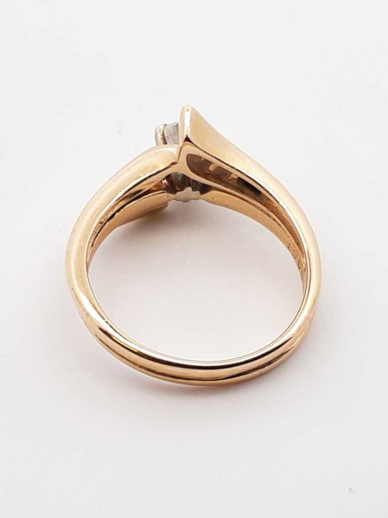0.55 Cttw Diamond & 14k Yellow Gold Ring 4.7 Grams Size 6 Fw0825wzxdu