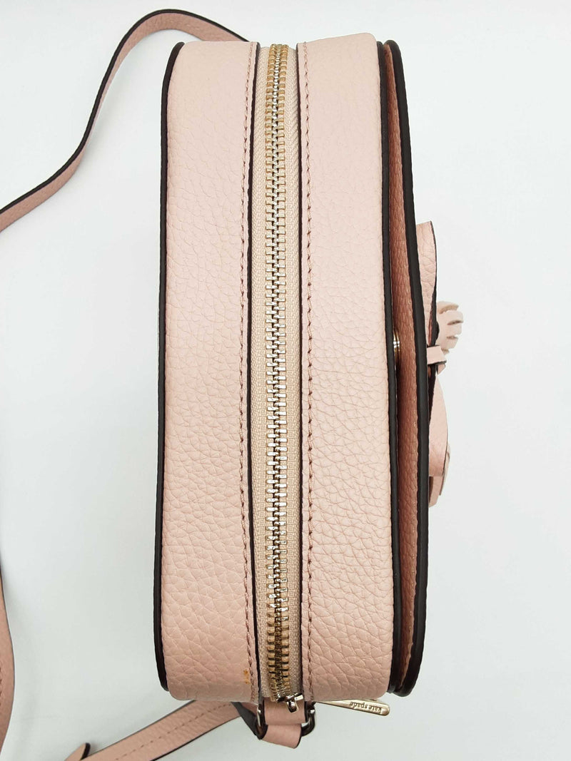 Kate Spade Hayes Street Arla Rose Smoke Pink Leather Crossbody Bag Do0825oxde