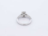 1.53 Cttw Diamond & 14k White Gold Ring Size 5.25 Fw0424rpxdu