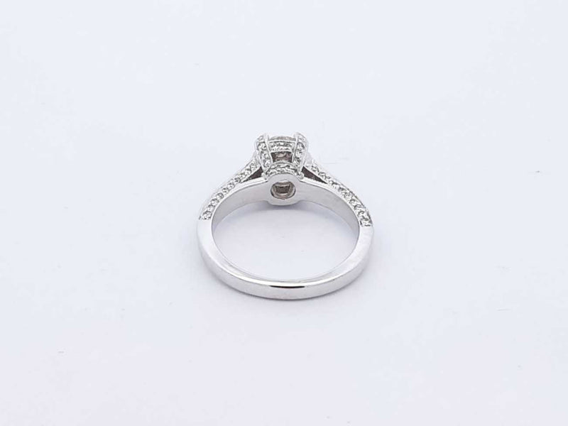 1.53 Cttw Diamond & 14k White Gold Ring Size 5.25 Fw0424rpxdu