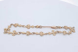 10k Yellow Gold Cross Link Bracelet 5.6 Grams 8 Inch Eb0626orxde