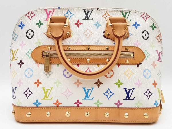 Louis Vuitton X Takashi Murakami Alma Multicolored Monogram Handbag Do0725prxde