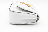 Versace Quilted White Leather Shoulder Bag Eb0424lrxdu