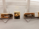 Hermes Birkin 25 Gris Neve Gray Togo Gold Hardware Handbag Do0725lirxzde