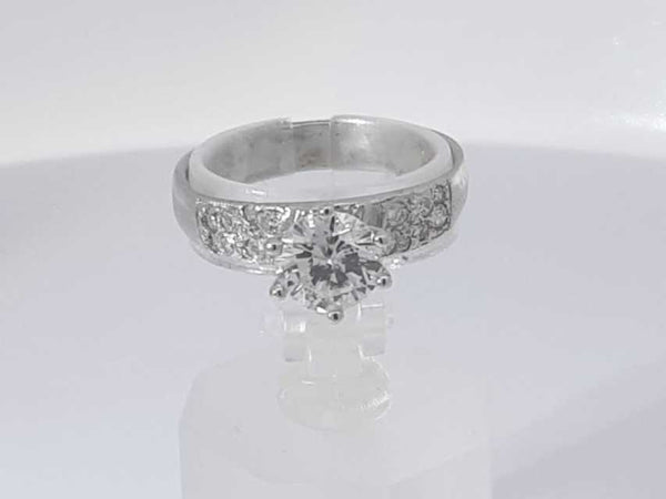 1.12 Cttw Diamond Ring 14k White Gold 2.5 Grams Size 6.5 Aa0325lcxzsa