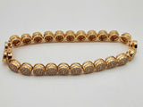 Approx 5.5 Ctw Diamonds 14k Yellow Gold 26.8g Bracelet 7.75 In Do0125wwxzde