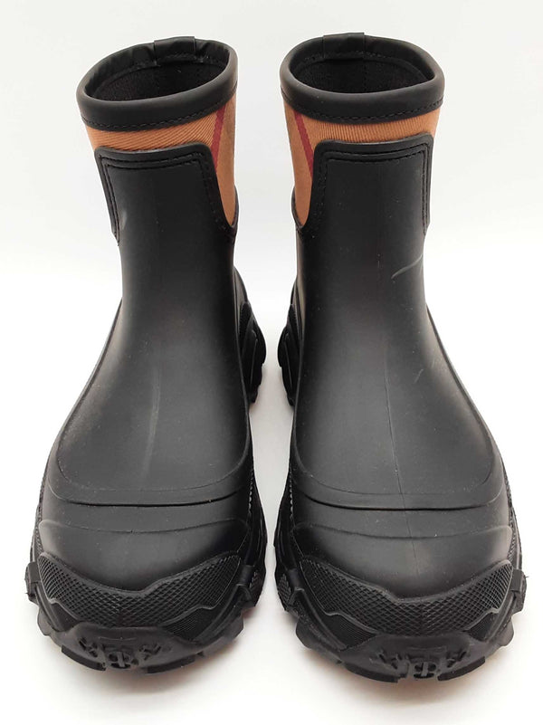 Burberry Ryan House Check Black Rubber Rain Boots Size Eu 40 Do0225lrxde