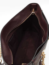 Coach Turnlock Chain Tote In Oxblood Pebbled Leather Fw0626ordu