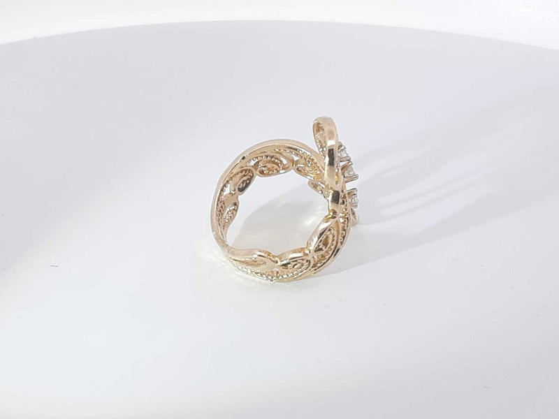.08ctw Diamonds 14k Yellow Gold 5.4 Grams Ring Size 6 Sd0825lszsa