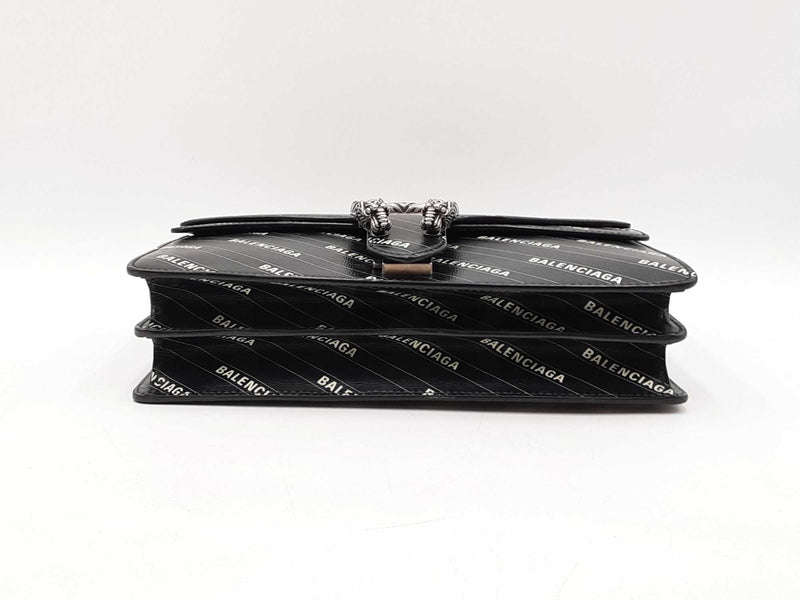 Gucci X Balenciaga The Hacker Project Dionysus Bag In Black Calfskin Fw1125crzdu