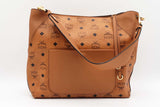 Mcm Klara Visetos Klara Hobo Cognac Shoulder Bag Sd1124lrzdu