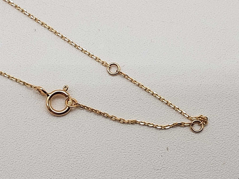 0.90 Cttw Lab Grown Diamonds 14k Yellow Gold 2.1g Necklace 18 In Do1225rcrde