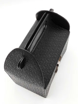 Yves Saint Laurent Take-away Top Handle Bag In Black Monogram-embossed Leather Fw026rzxdu