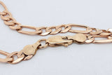 14k Yellow Gold Figaro Bracelet 6.5 Grams 7 Inch Eb0726wrxsa