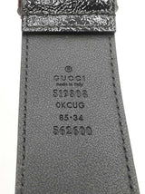 Gucci Ophidia Belt Bag In Black Suede & Patent Leather Size 85/34 Fw0926oexdu