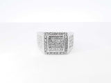 2.70 Cttw Diamond & 14k White Gold Statement Ring 15.9g Size 12.25 Fw0926sxzdu