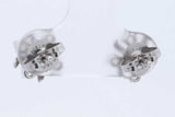 Tiffany & Co. Sixteen Stone Diamond Stud Earrings Platinum 3.8 Grams Eb726lexzde