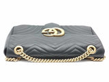 Gucci Marmont Black Shoulder Bag Aa0626pzxsa