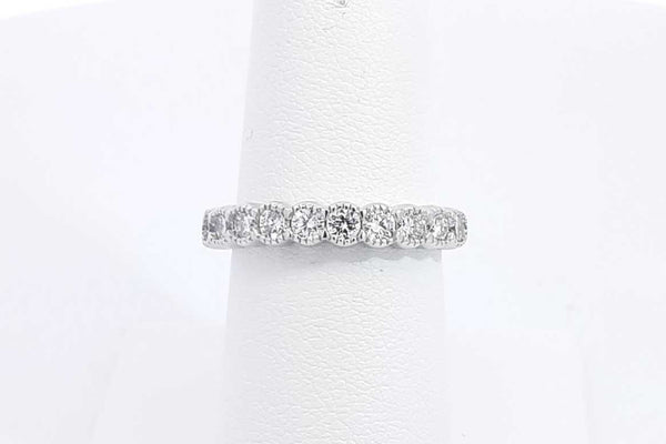 Approx. 0.7ctw Lab Grown Diamond Ring 925 Sterling Silver 2.8g Size 7 Eb1124ersa